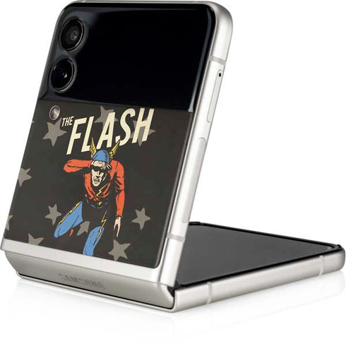 DC Comics The Flash Retro Action Pose Galaxy Z Flip3 5G Skin